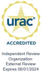 URAC Accredited Independent Review Organization: External Review Expires 6/1/2024